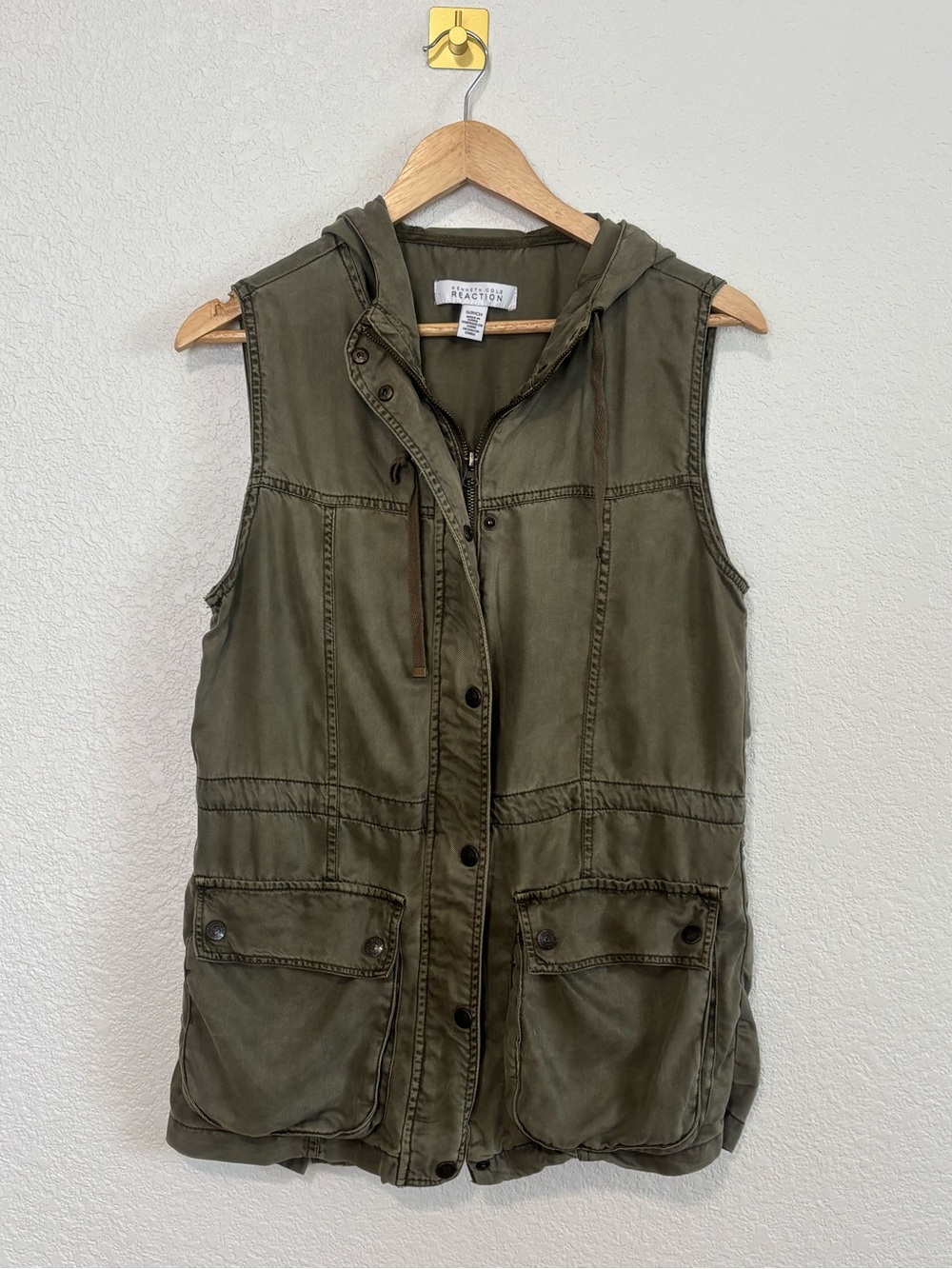 Kenneth Cole Reaction Olive Utility Vest